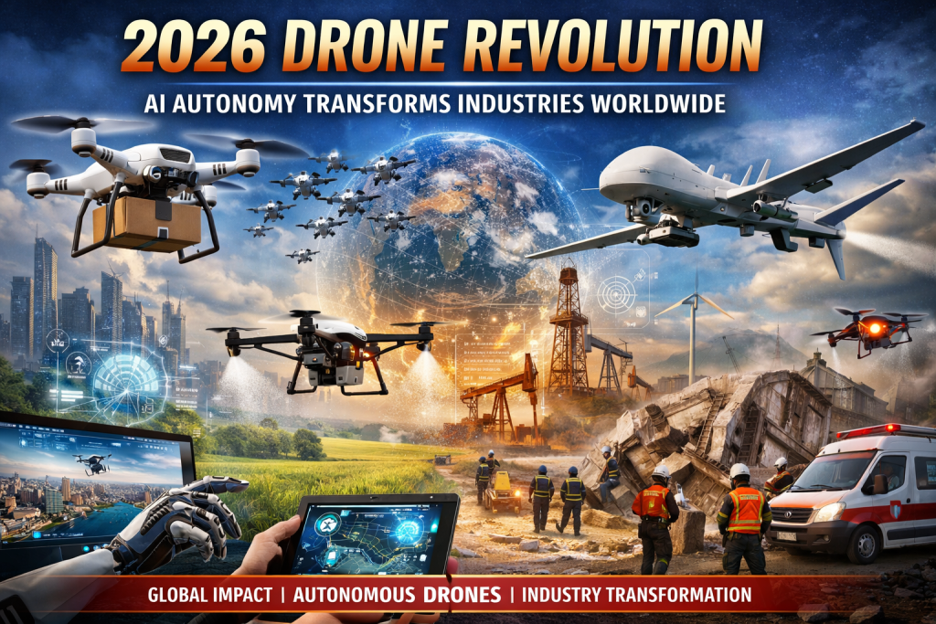2026 Drone Revolution: AI Autonomy Transforms Industries Worldwide