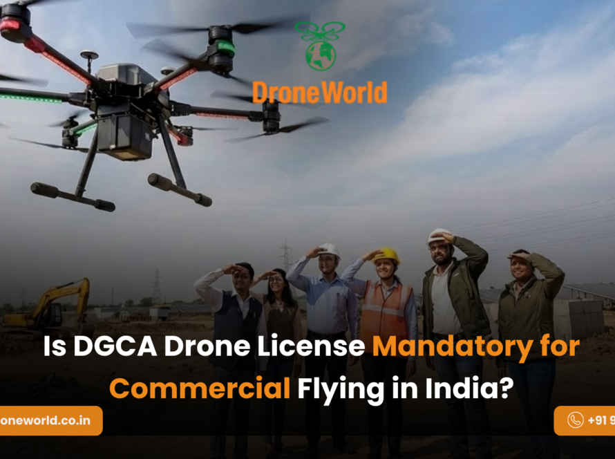 DGCA drone license for commercial flying in India